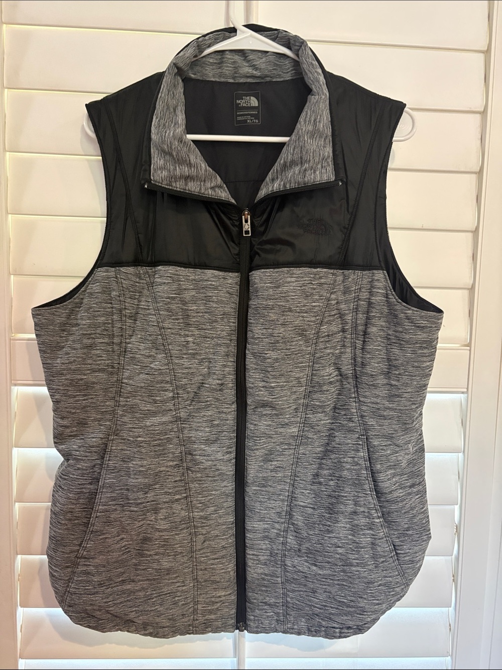 The North Face Heather Gray and Black Quilted Zip Vest
ITEM#14